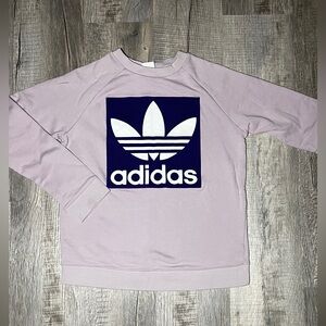 Adidas Originals Trefoil Sweatshirt - Size Medium, Lilac Purple